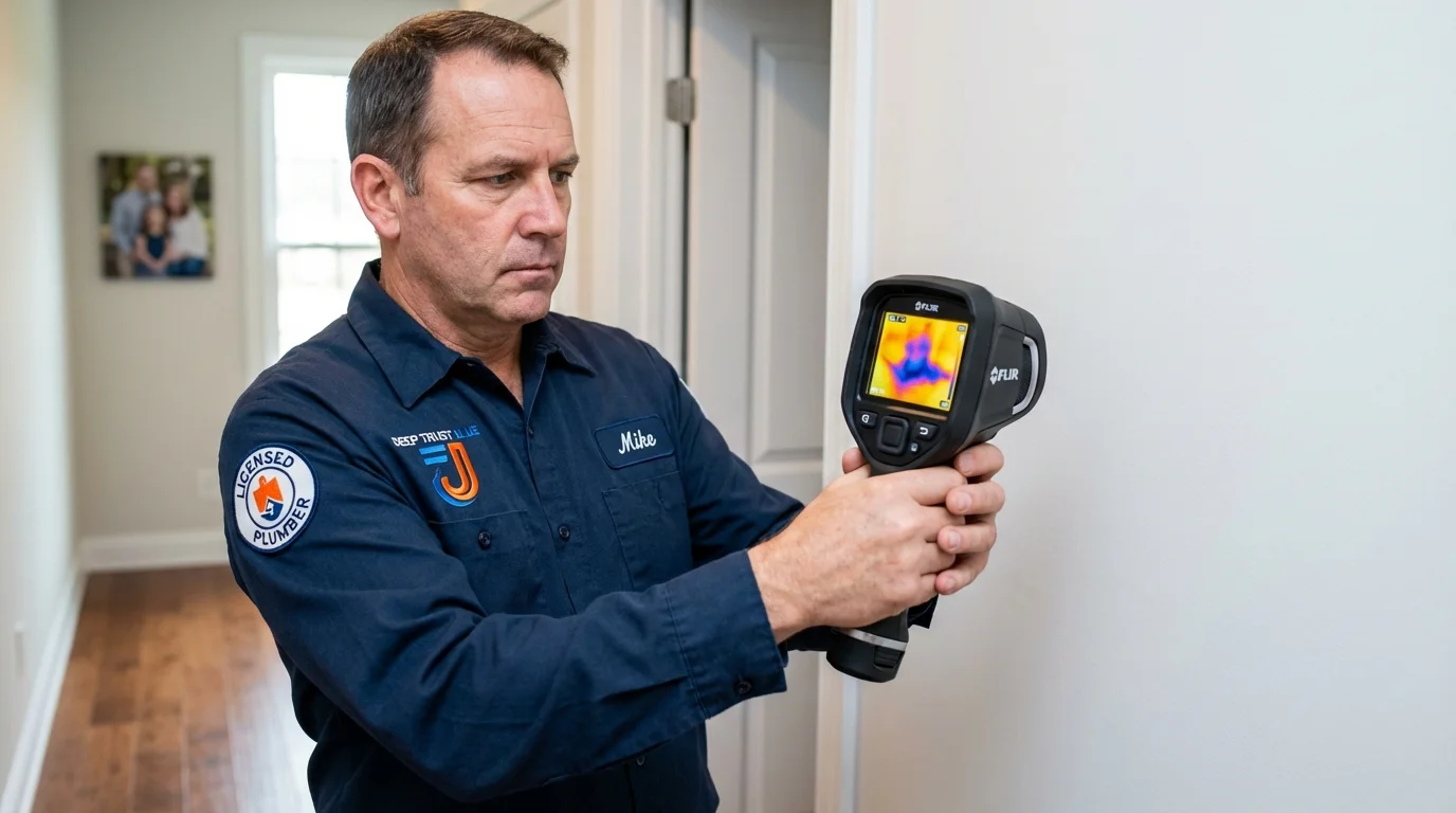 Thermal imaging leak detection by Johns Plumbing LLC in Shamrock